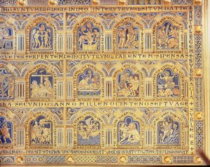 Altare di Verdun, raffigurante scene bibliche, 1181 (parte destra del pannello centrale) da Nicholas of Verdun