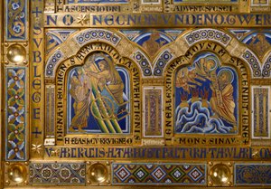 Altare di Verdun realizzato in oro e smalto da Nicolas de Verdun (ca.1130/50-1205): scene dall