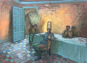 Animali da festa, 2022-23 (olio su tavola)