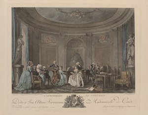 Una riunione a un concerto