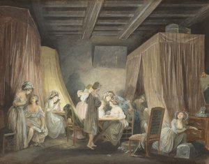 Le Coucher des Ouvrières en Modes, 1788 da Niclas Lafrensen