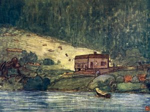 Norvegia: Una piccola fattoria sulla riva del fiume a Gjora