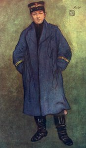 Norvegia: capitano norvegese (litografia a colori) da Nico Jungman