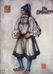 Norvegia: Ragazza contadina di Saetersdalen