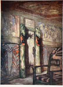 Stanza di Munthe a Holmencollen, 1905 da Nico Jungman