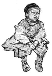 Sul muro, Vollendam, 1898