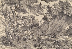 San Girolamo nel deserto, metà del XVI secolo da Nicolò Boldrini.
