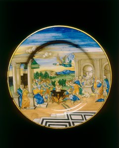 Martirio di Santa Cecilia, tavola da Nicolò Pellipario