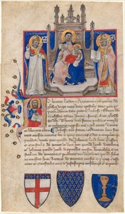 Madonna col Bambino in trono tra i santi Petronio e Alle (Eligio); Cristo nell