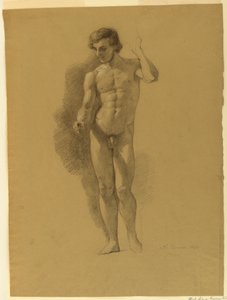 Studio di un nudo maschile da Nicola Consoni