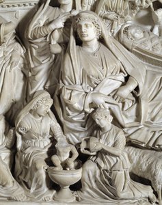 La natività (dettaglio) da Nicola Pisano