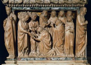 Gli Apostoli Pietro e Paolo appaiono a San Domenico (rilievo decorativo dall