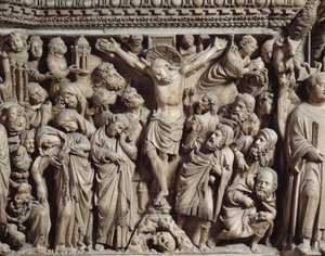 La Crocifissione (dettaglio) dal pulpito da Nicola Pisano