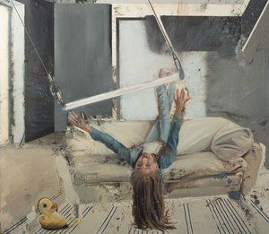 Ragazza con trapezio da Nicola Pucci