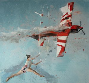 Aereo con hula-hoop da Nicola Pucci