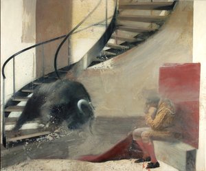 Toro delle scale con torero I, 2013 da Nicola Pucci