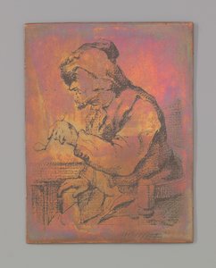 Uomo con pipa da Nicolaas Gerhard van Huffel