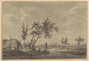 Veduta di Wijk bij Duurstede da Nicolaas Wicart