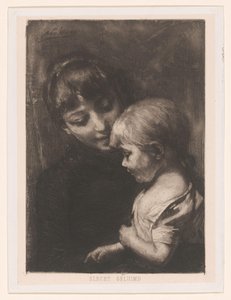Donna con bambino da Nicolaas van der Waay