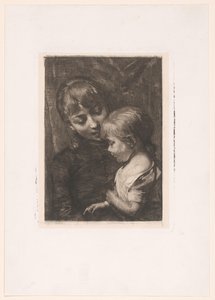 Donna con bambino da Nicolaas van der Waay