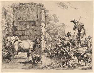 Mucca che beve, 1680
