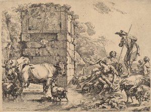 Mucca che beve, 1680