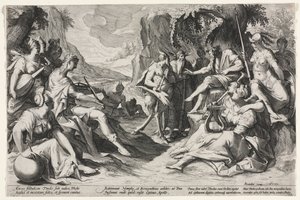 Il giudizio di Mida da Nicolaes Clock