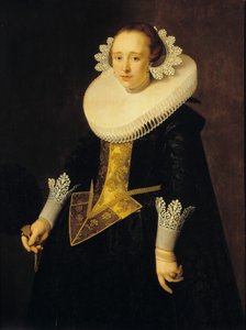 Ritratto di una donna di 22 anni, 1628 da Nicolaes Eliasz. Pickenoy
