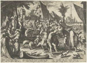 Festa contadina da Nicolaes Jansz. Clock