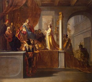 Regina di Saba davanti a Salomone, 1640s da Nicolaes Knüpfer