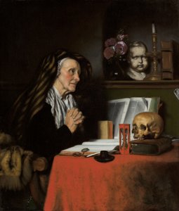 Una vecchia donna che prega, c.1655