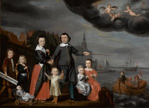 Capitano Job Jansse Cuijter e la sua famiglia da Nicolaes Maes