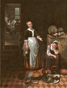 Il servo pigro da Nicolaes Maes
