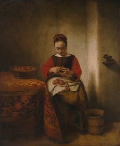Giovane donna che sbuccia mele, ca. 1655