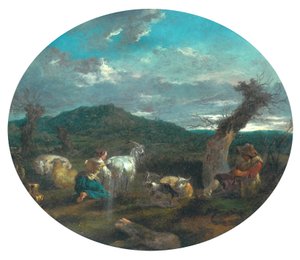 Scena Pastorale da Nicolaes Pietersz (attr.to) Berchem