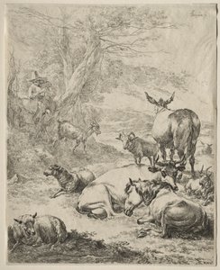 Animali a riposo da Nicolaes Pietersz. Berchem