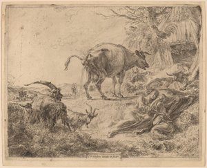 Mucca che Urina da Nicolaes Pietersz Berchem