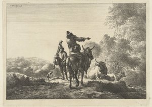Suonatore di cornamusa da Nicolaes Pietersz Berchem