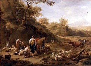 Granida e Daifilo da Nicolaes Pietersz. Berchem