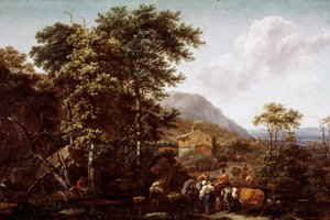 Paesaggio e animali da Nicolaes Pietersz. Berchem