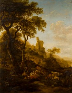 Paesaggio pastorale (c.1640-83) da Nicolaes Pietersz. Berchem