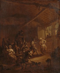 Contadini che ballano in un granaio da Nicolaes Pietersz Berchem