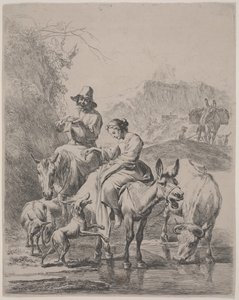 Attraversamento del fiume da Nicolaes Pietersz. Berchem