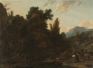 Raccoglitori di giunchi, 1657 da Nicolaes Pietersz. Berchem
