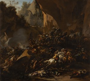 Viaggiatori assaliti dai briganti da Nicolaes Pietersz Berchem