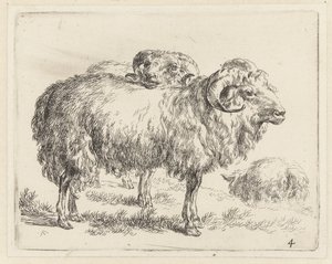 Due montoni e una pecora da Nicolaes Pietersz Berchem