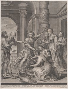 Achille e le figlie di Licomede da Nicolaes Ryckmans