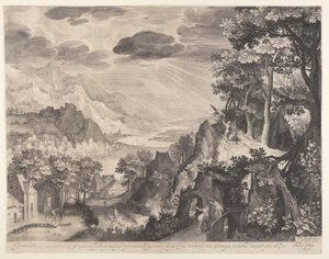 Il sacrificio di Abramo da Nicolaes de Bruyn