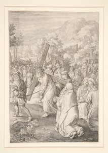 Cristo che porta la croce (Serie della Passione) da Nicolaes de Bruyn
