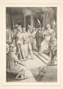 Cristo davanti a Caifa (Serie della Passione) da Nicolaes de Bruyn